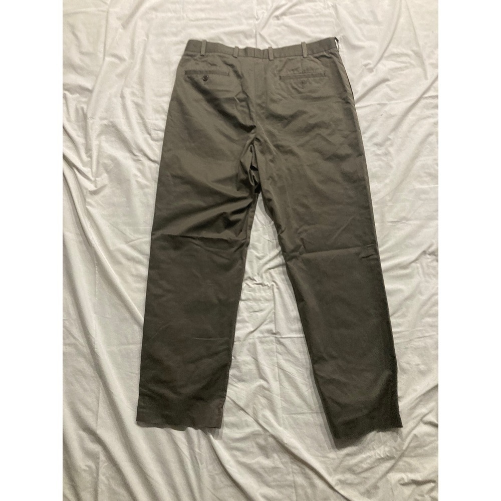 John W. Nordstrom Chino Pants Mens 38x32 Brown Supima Cotton Quiet Luxury Preppy - Picture 4 of 8